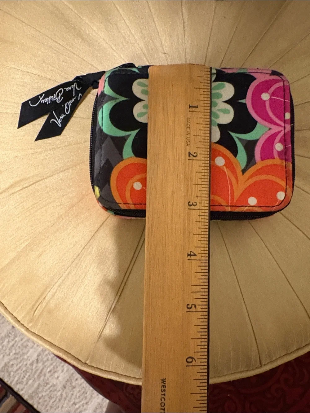 Vera Bradley Small Floral Zip travel pill case pouch/Wallet